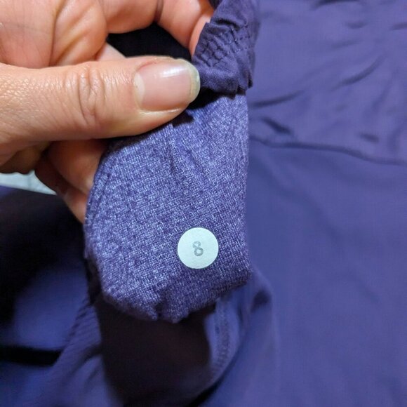 Lululemon Purple Dance Studio Jacket Reversible Hoodie Size 8 - Picture 6 of 7